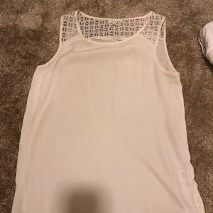 Tank top with mesh detailing
